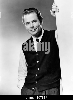 Glenn Ford, Werbung Portrait, am Set des Films, "Melodie unterbrochen", 1955 Stockfoto