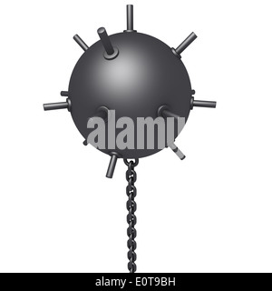 Unterwasser mine auf Kette Stockfoto