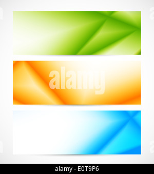 Reihe von Bannern, geometrische Stockfoto