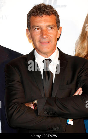 Cannes, Frankreich. 18. Mai 2014. Antonio Banderas Teilnahme an "The Expendables 3" Partei in der 67. Filmfestspiele von Cannes am Mai 18, 2014/Bild Allianz © Dpa picture-Alliance/Alamy Live News Stockfoto