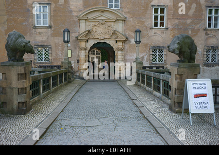 Schloss Nove Mesto nad Metuji Tschechien Stockfoto