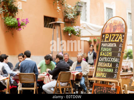 Pizza Restaurant oder Pizzeria, Rom, Italien Europa Stockfoto