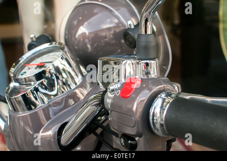 Roller Lenker closeup Stockfoto