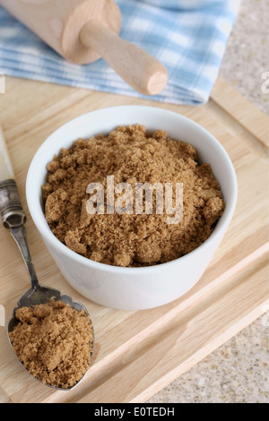 Muscovado Zucker eine organische braun Rohzucker mit ein Aroma Melasse aus Mauritius Stockfoto