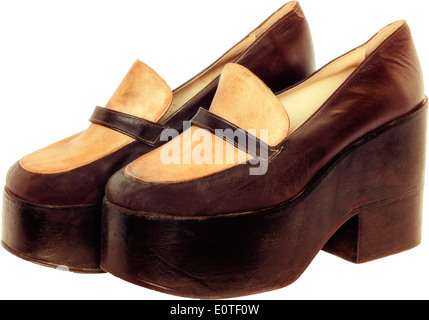 Alte Vintage Paar Schuhe Stockfoto