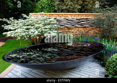 Tour de Yorkshire, ein Handwerker Garten, entworfen von Alistair W. Baldwin auf der RHS Chelsea Flower Show 2014 Stockfoto