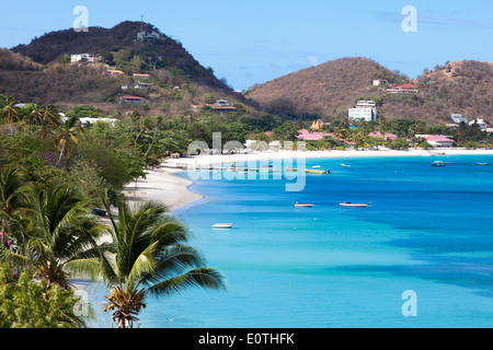 Ansicht Süd Grand Anse Bay in der Nähe von St George Township, Grenada, Caribbean Stockfoto