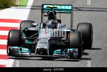 Formel 1 Grand Prix von Spanien 2014---Nico Rosberg, Mercedes-Benz F1 W05 Stockfoto