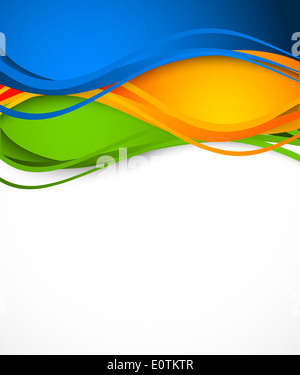 Abstrakten farbigen Hintergrund. Wellenförmigen Abbildung Stockfoto