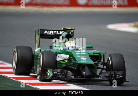 Formel 1 Grand Prix von Spanien 2014---Marcus Ericsson (SWE), Caterham CT05 Stockfoto