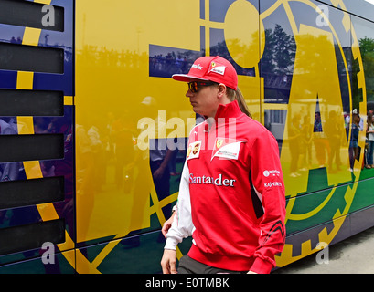 Formel 1 Grand Prix von Spanien 2014--Kimi Räikkönen (Räikkönen, Raeikkonen) (FIN), Ferrari, Stockfoto