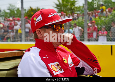 Formel 1 Grand Prix von Spanien 2014--Kimi Räikkönen (Räikkönen, Raeikkonen) (FIN), Ferrari, Stockfoto