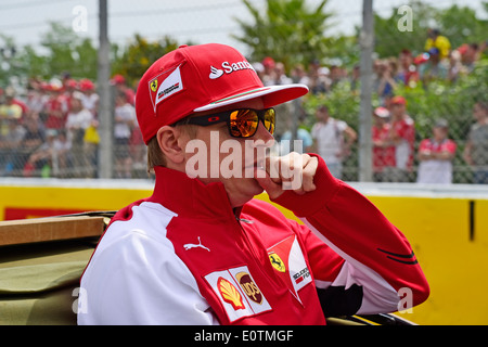 Formel 1 Grand Prix von Spanien 2014--Kimi Räikkönen (Räikkönen, Raeikkonen) (FIN), Ferrari, Stockfoto