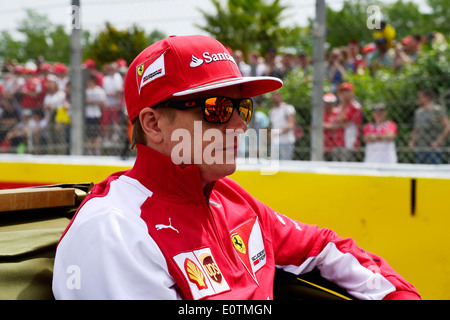 Formel 1 Grand Prix von Spanien 2014--Kimi Räikkönen (Räikkönen, Raeikkonen) (FIN), Ferrari, Stockfoto