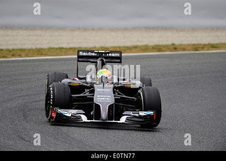 Formel 1 Grand Prix von Spanien 2014---Esteban Gutierrez (MEX), Sauber C33 Stockfoto