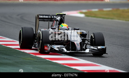 Formel 1 Grand Prix von Spanien 2014---Esteban Gutierrez (MEX), Sauber C33 Stockfoto