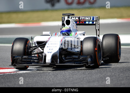 Formel 1 Grand Prix von Spanien 2014---Felipe Massa (BRA), Williams FW36 Stockfoto