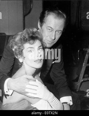 Schauspieler Rex Harrison und Kay Kendall Stockfoto