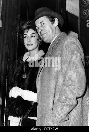 Schauspieler Rex Harrison und Kay Kendall Stockfoto