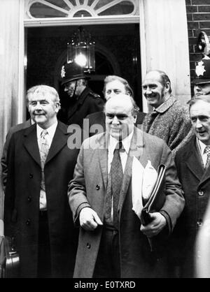 Joe Gormley verlässt treffen bei Nr. 10 Downing Street Stockfoto