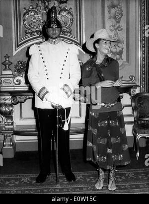 Schauspielerin Ali MacGraw gekleidet wie ein cowgirl Stockfoto