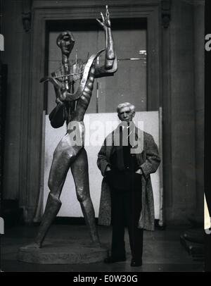 1. Januar 1961 - Werke von russischen geboren Bildhauer - Show in London: achtzig drei Exponate von russischen geboren Ossip Zadkine sagte Stockfoto