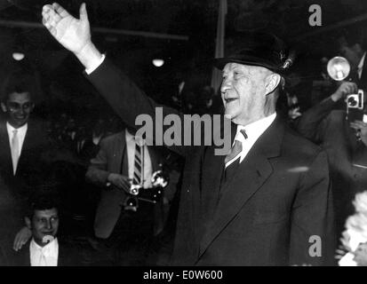 Konrad Adenauer der christlich-sozialen Union treffen Stockfoto