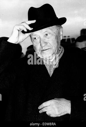 Konrad Adenauer erreicht Wahn Flughafen Stockfoto