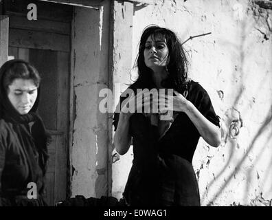 Schauspielerin Daliah Lavi Filmszene Stockfoto