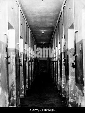 Folterzellen im KZ Buchenwald Stockfoto