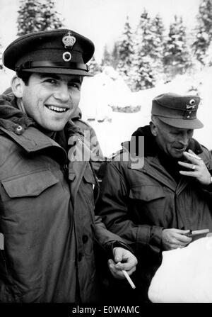 Konstantin II mit militärischer Befehlshaber Stockfoto