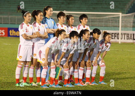 Ho-Chi-Minh-Stadt, Vietnam. 19. Mai 2014. China Team Gruppe Line-up (CHN) Fußball: 2014 AFC Frauen Asian Cup Gruppe B Übereinstimmung zwischen Südkorea 0-0 China Stadium Thong Nhat in Ho-Chi-Minh-Stadt, Vietnam. © Takahisa Hirano/AFLO/Alamy Live-Nachrichten Stockfoto