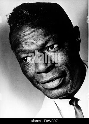 Porträt des Musikers Nat King Cole Stockfoto