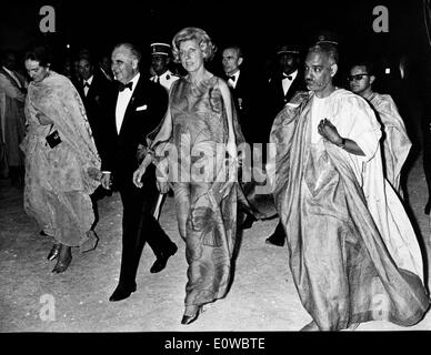 Georges Pompidou besucht Veranstaltung mit Moktar Ould Präsidentschaftswahlen Stockfoto