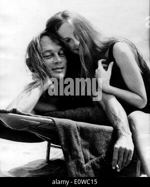 Schauspieler Yul Brynner und Frau Doris Kleiner Stockfoto