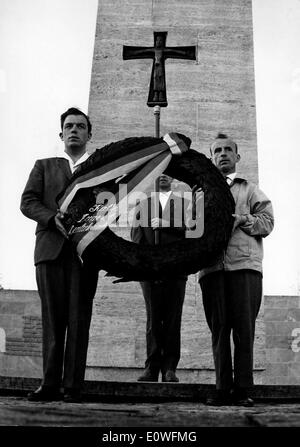 Gedenkfeier des KZ Bergen-Belsen Stockfoto