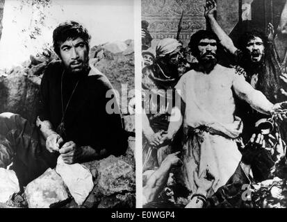 Schauspieler Anthony Quinn in dem Film "Barabbas" Stockfoto