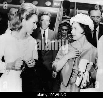 Athina Livanos, Prinzessin Margaret und Lord Snowdon Stockfoto