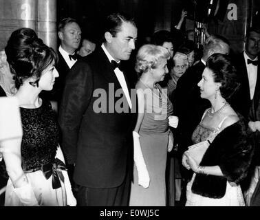 Schauspieler Gregory Peck bei der Premiere von "To Kill a Mockingbird" Stockfoto