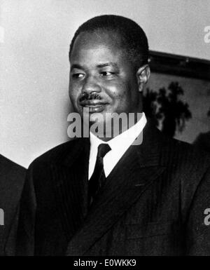 Formal Präsident von Kamerun Ahmadou Ahidjo Besuch in Bonn Stockfoto