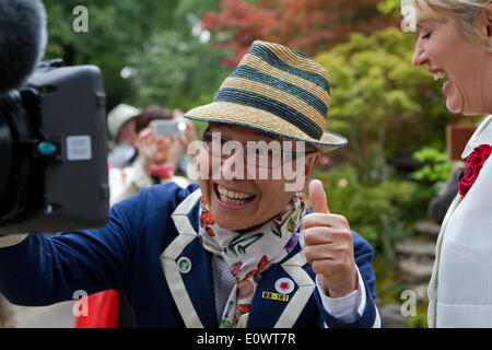 Chelsea, London, UK. 20. Mai 2014, Togenkyo Ð A Paradise auf Erden gewann die Goldmedaille für den besten Handwerker Garten, entworfen von Kazuyuki Ishihara bei der RHS Chelsea Flower Show 2014 Kredit: Keith Larby/Alamy Live News Stockfoto