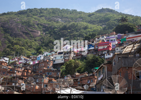 Santa Marta Favela in Rio De Janeiro, Brasilien Stockfoto