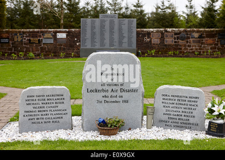 Lockerbie Luft Katastrophe Dryfesdale Gedenkfriedhof Scotland UK Stockfoto