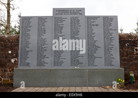 Lockerbie Luft Katastrophe Dryfesdale Gedenkfriedhof Scotland UK Stockfoto