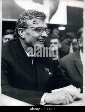 1. Januar 1966 - Mikhail Suslov: Vertreter der kommunistischen Partei der Sowjetunion bei der 11. kommunistischen Partei Konferenz Italiens in der Congress Hall Rom heute. Stockfoto