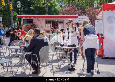 Nutella, branding, Event und Promotion in Madison Square in New York Stockfoto