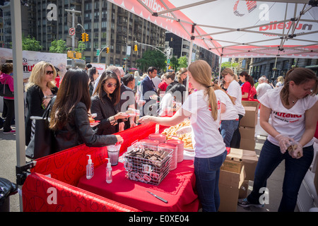 Nutella, branding, Event und Promotion in Madison Square in New York Stockfoto