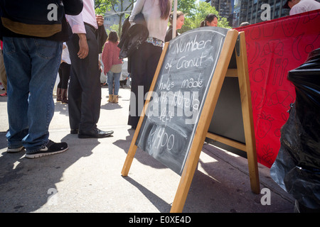 Nutella, branding, Event und Promotion in Madison Square in New York Stockfoto