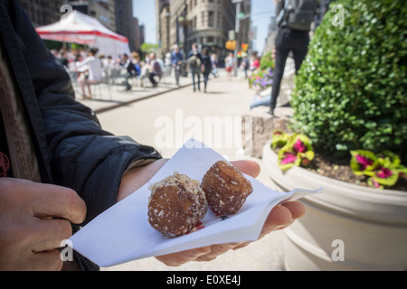 Nutella, branding, Event und Promotion in Madison Square in New York Stockfoto