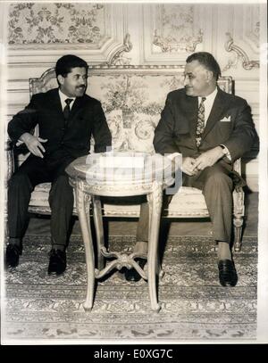 11. November 1966 - UAR, Syrien arabische Situation am Nasser - Zoyn Gespräche. überprüfen: offizielle Gesprächen eröffnete letzte Woche in Kairo zwischen den Stockfoto